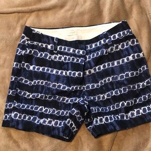 J crew printed chino shorts